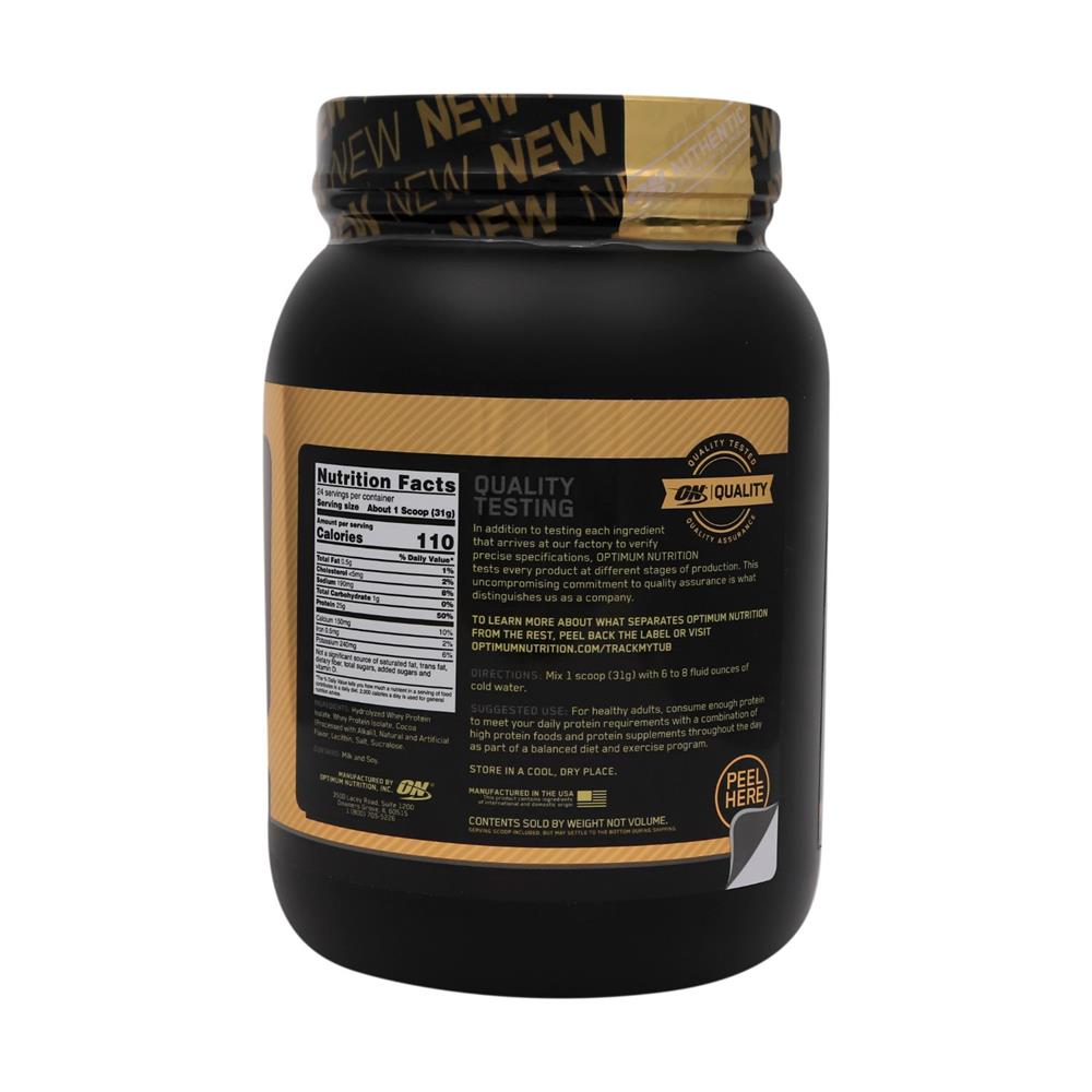 Optimum Nutrition Gold Standard 100% Whey Protein Isolate, Chocolate Bliss 744g