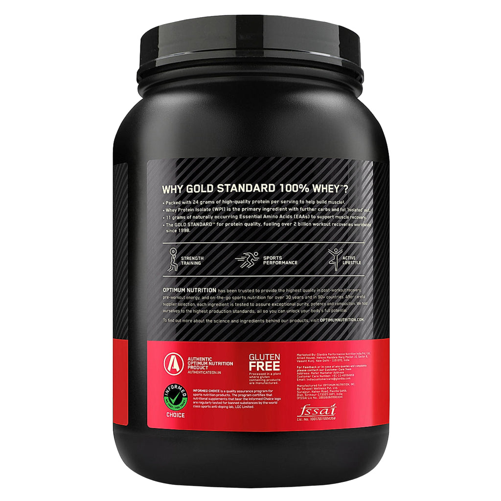 Optimum Nutrition Gold Standard 100% Whey Protein Powder, Double Rich Chocolate 2lbs