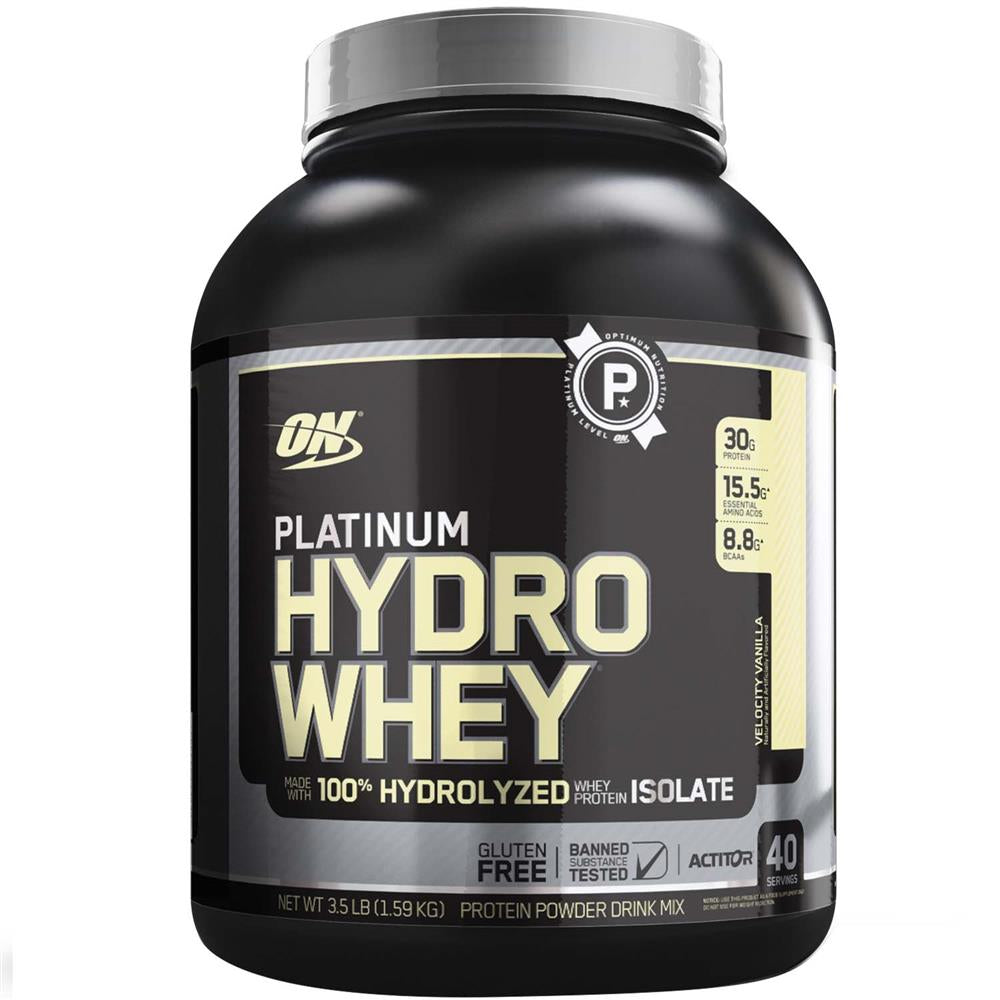 Optimum Nutrition Platinum 100% Hydro-Whey Protein Isolate, Velocity Vanilla 1.59kg