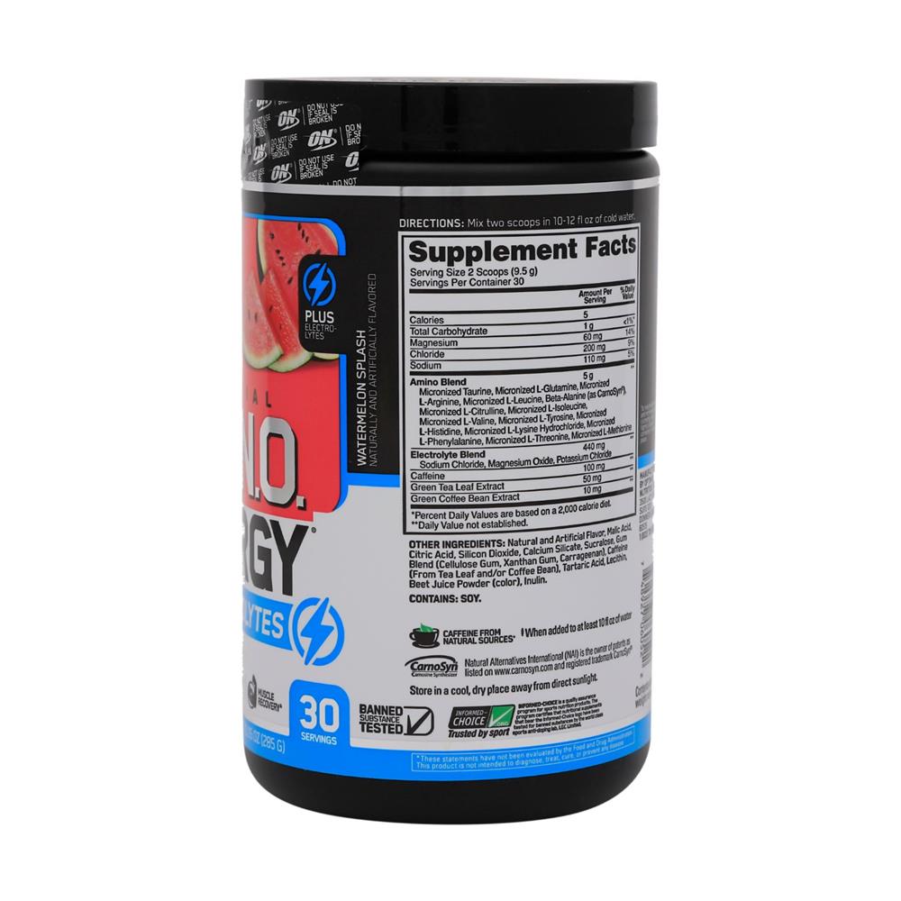 Optimum Nutrition Essential Amino Energy + Electrolytes For Energy & Muscle Recovery, Watermelon 285g